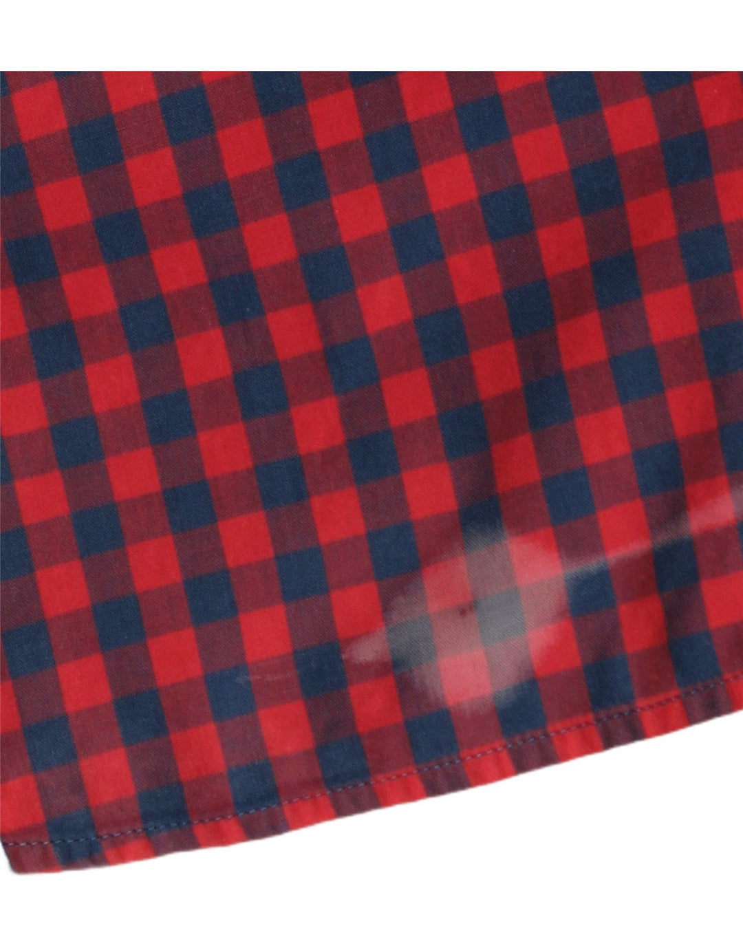 MUSTANG Mens Slim Fit Short Sleeve Shirt 2XL Red Check Vintage Mustang and Second-Hand Mustang from Messina Hembry 
