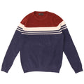 Marks & Spencer Mens Crew Neck Jumper Sweater Medium Navy Blue Colourblock