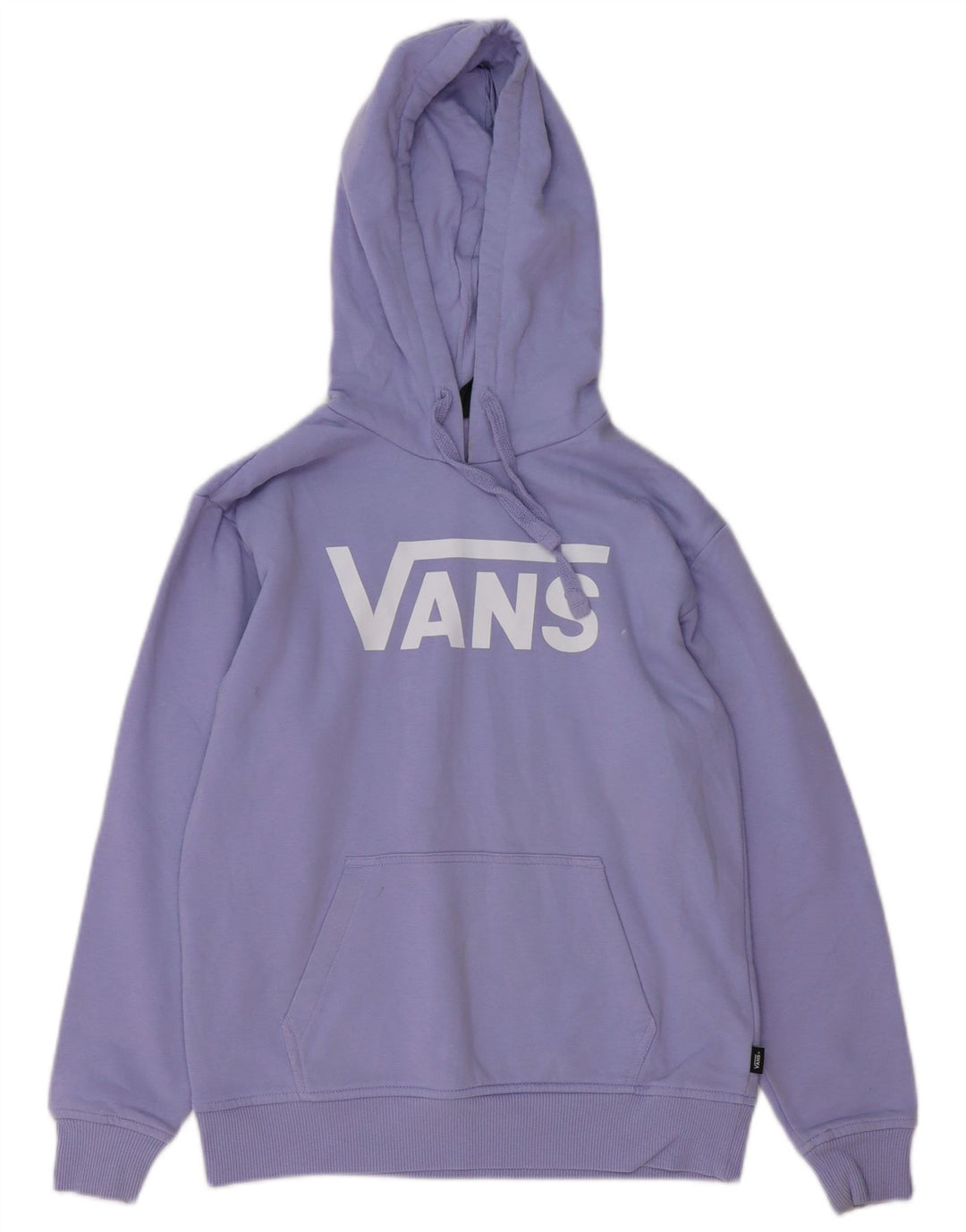 VANS Womens Oversized Graphic Hoodie Jumper UK 6 XS Purple Cotton