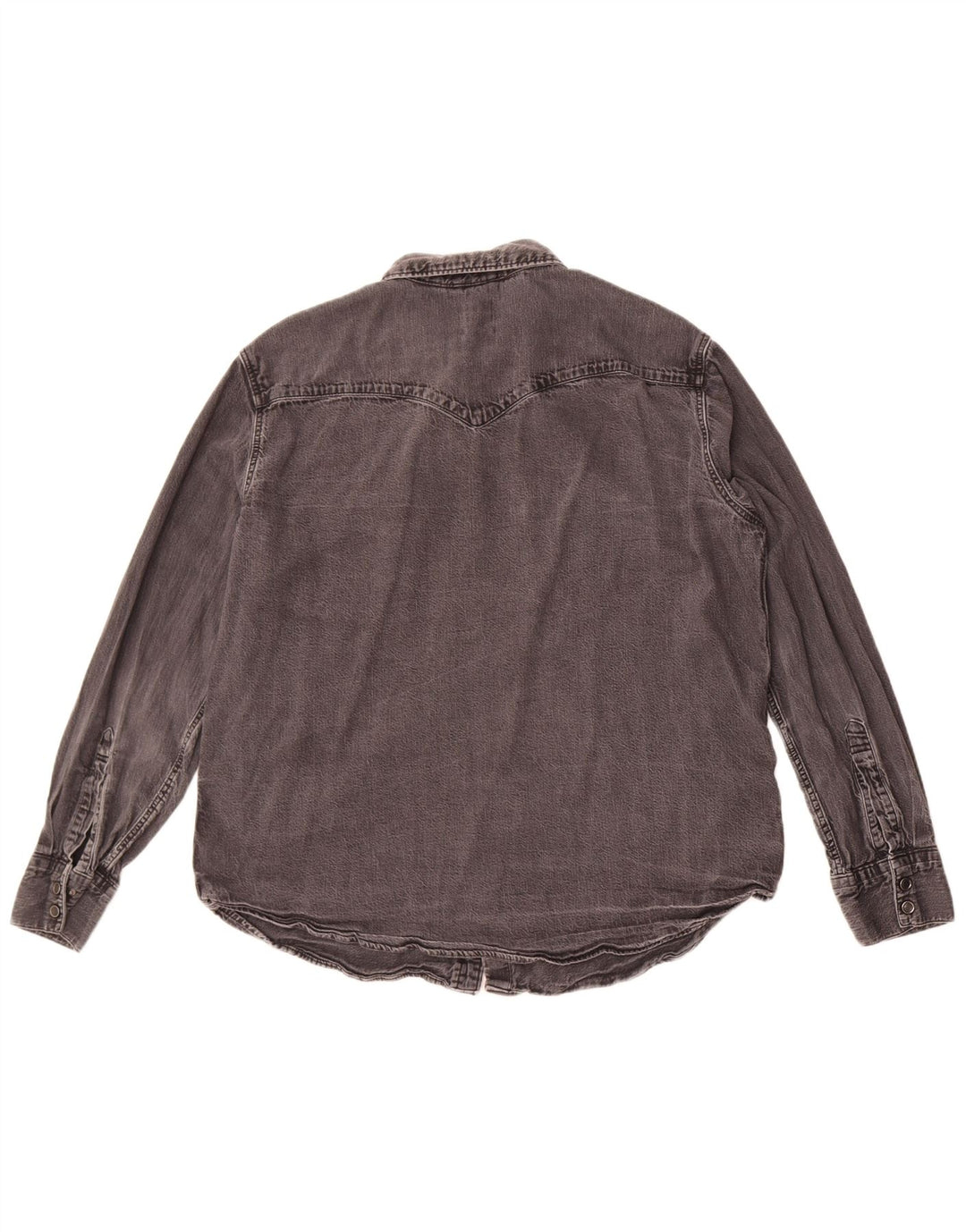 Levi's Mens Standard Denim Shirt XL Grey Cotton