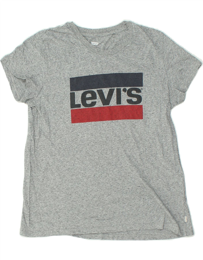 LEVI'S Boys Graphic T-Shirt Top 12-13 Years Medium Grey Cotton | Vintage Levi's | Thrift | Second-Hand Levi's | Used Clothing | Messina Hembry 