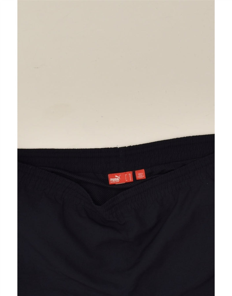 PUMA Mens Sport Shorts Medium Navy Blue | Vintage Puma | Thrift | Second-Hand Puma | Used Clothing | Messina Hembry 