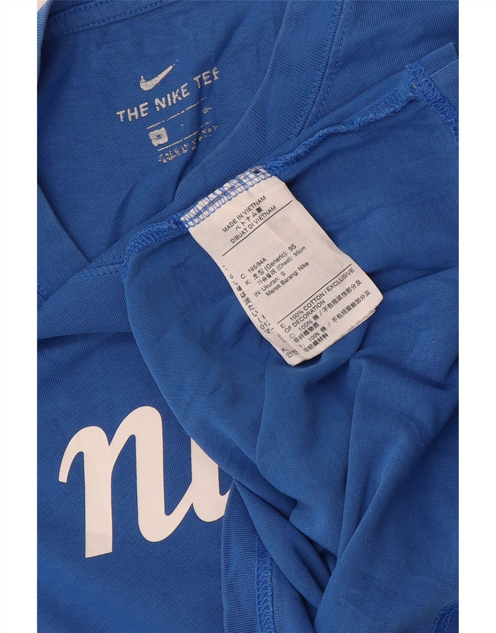 Nike Mens Graphic T-Shirt Top Small Blue Cotton
