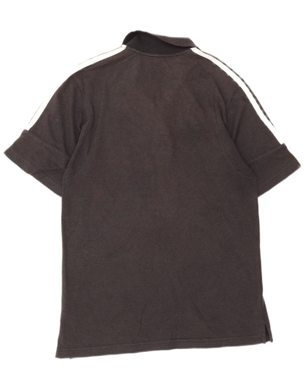 Adidas Mens Polo Shirt Large Grey Cotton