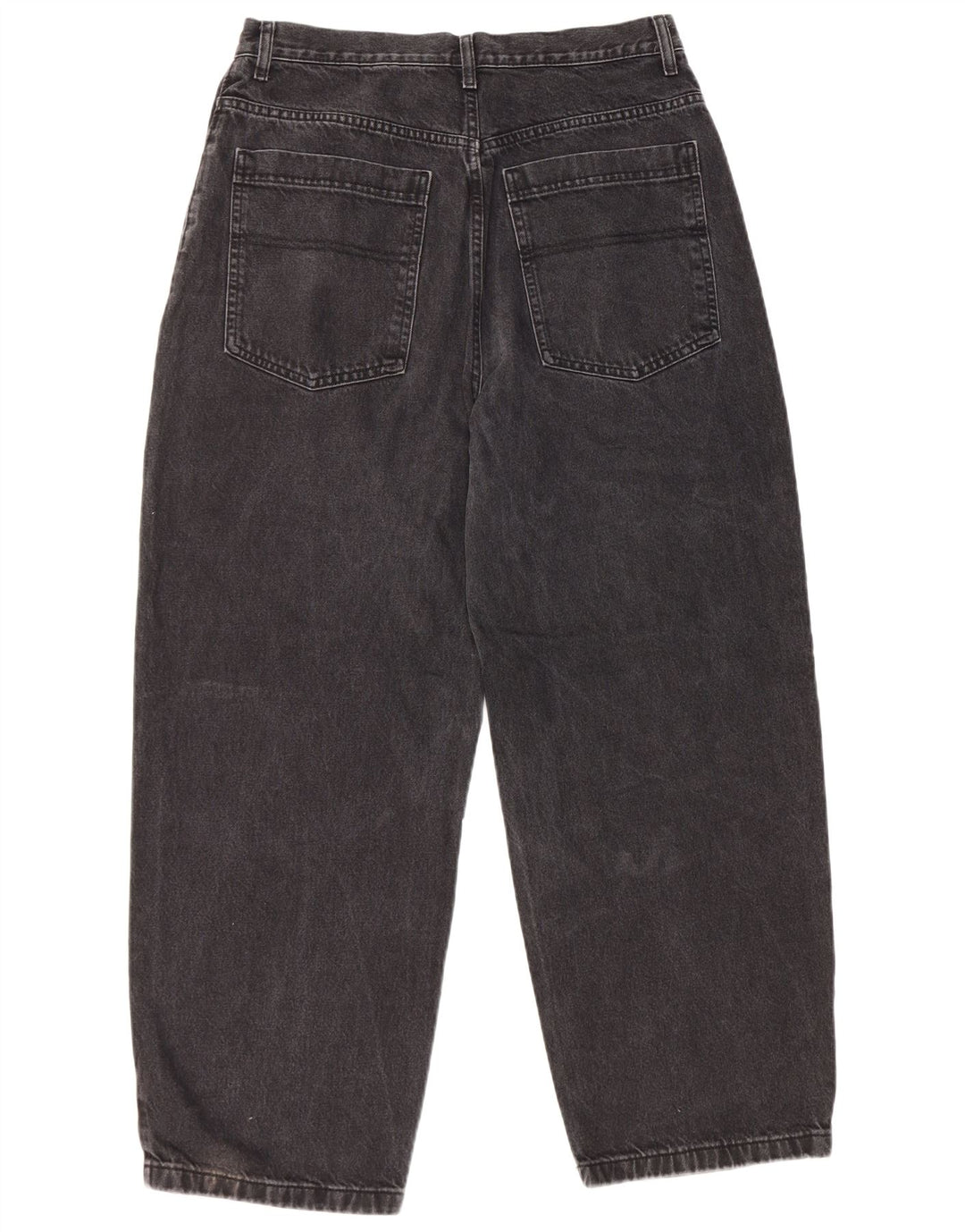Topshop Womens Baggy Tapered Jeans W32 L30 Black Polyester