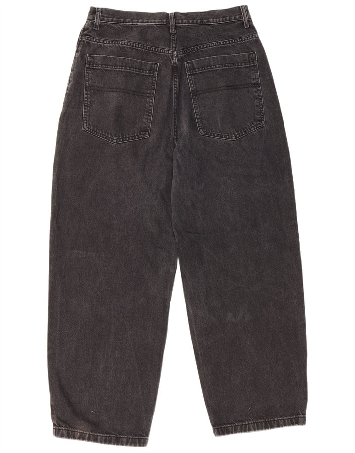 Topshop Womens Baggy Tapered Jeans W32 L30 Black Polyester