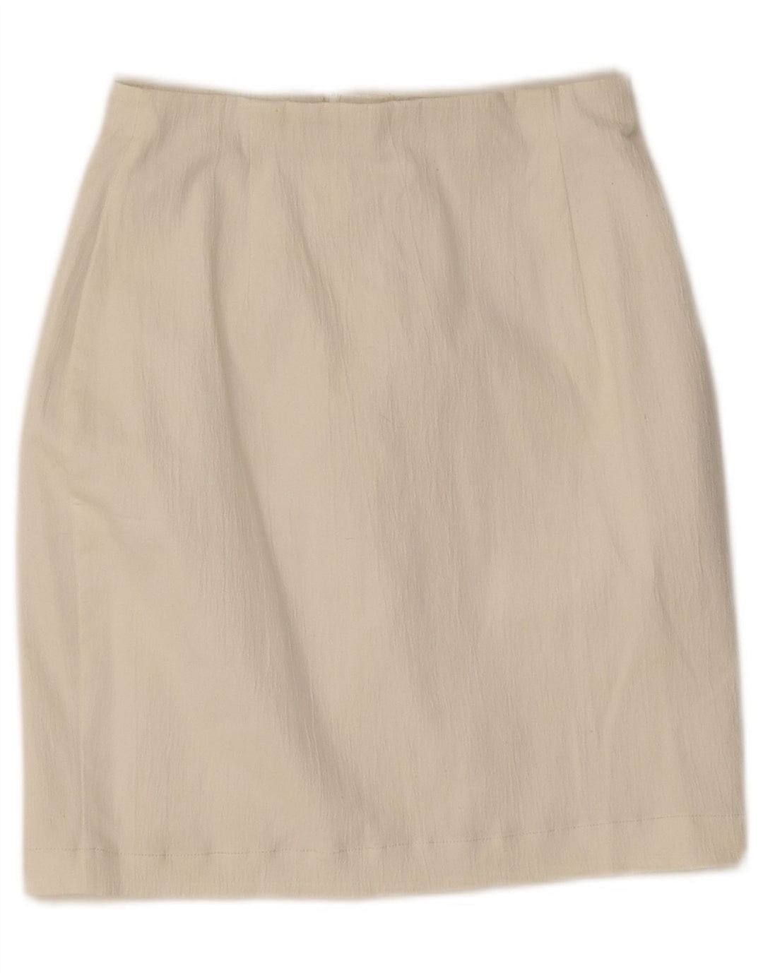 Marks & Spencer Womens Mini Pencil Skirt UK 10 Small W25 White Polyester