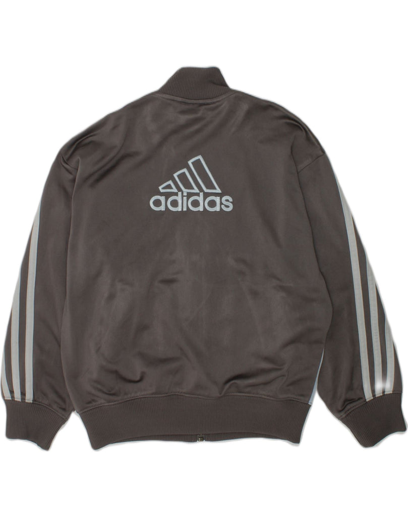 ADIDAS Boys Tracksuit Top Jacket 7-8 Years Grey Colourblock Polyester | Vintage Adidas | Thrift | Second-Hand Adidas | Used Clothing | Messina Hembry 