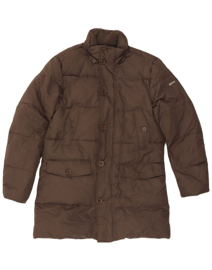 Americanino Mens Padded Coat UK 38 Medium Brown Polyester