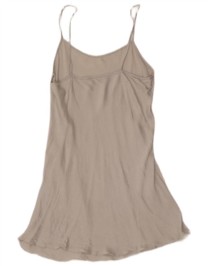 Vintage Womens Slip Dress UK 10 Small Grey