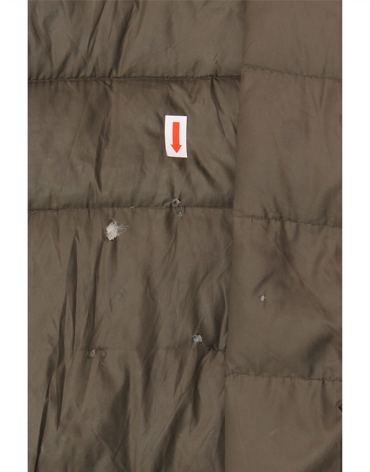 Zara Womens Padded Jacket UK 16 Large Khaki