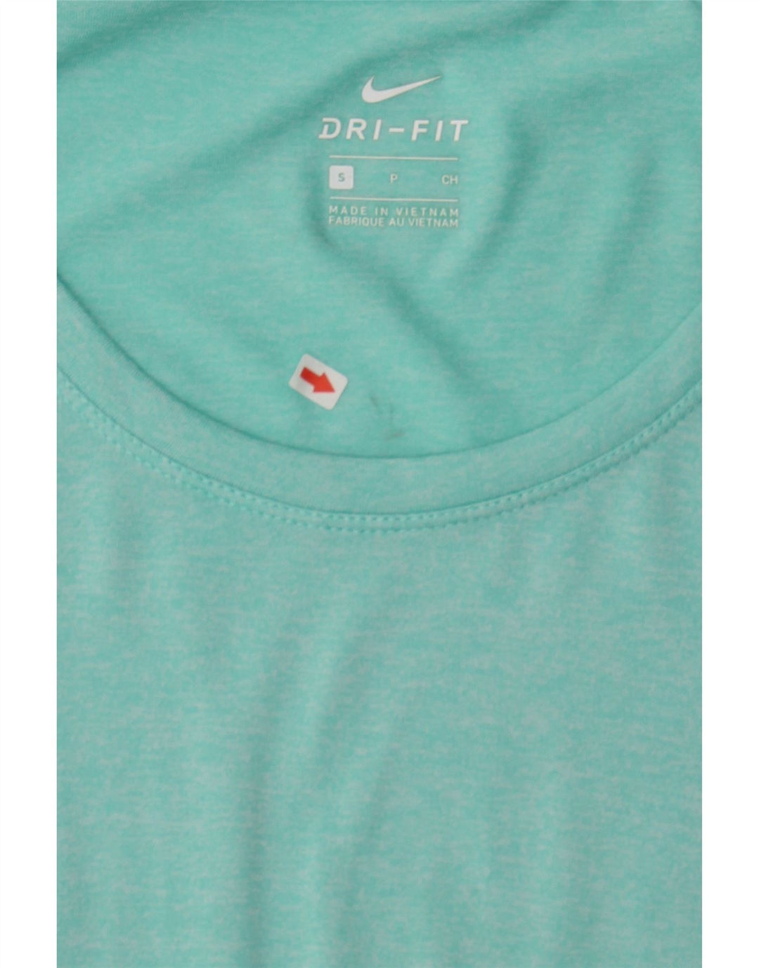 NIKE Womens Dri Fit T-Shirt Top UK 10 Small Turquoise Flecked Polyester Vintage Nike and Second-Hand Nike from Messina Hembry 