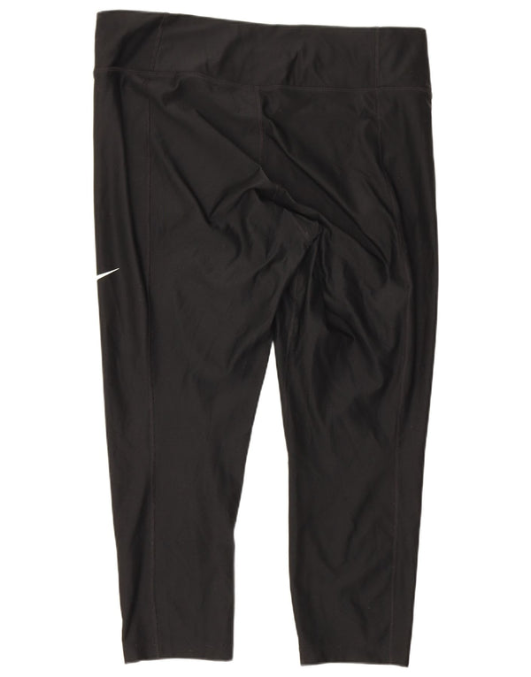 Nike Womens Dri Fit Capri Leggings UK 18 XL Black