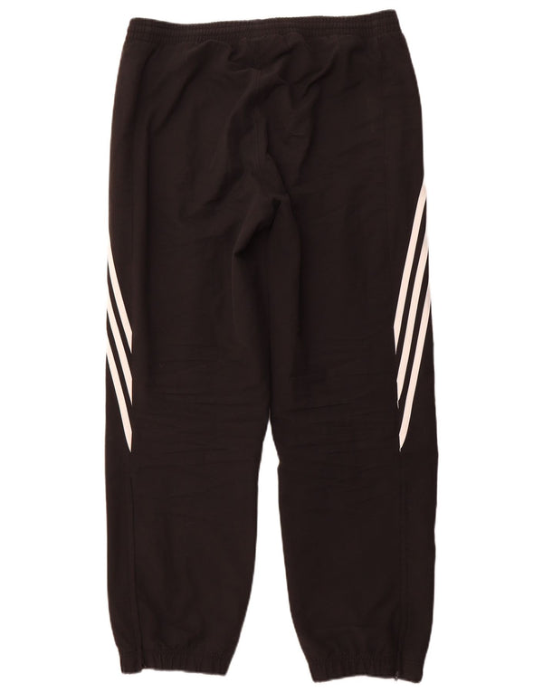Adidas Mens Tracksuit Trousers Joggers Medium Black Polyester