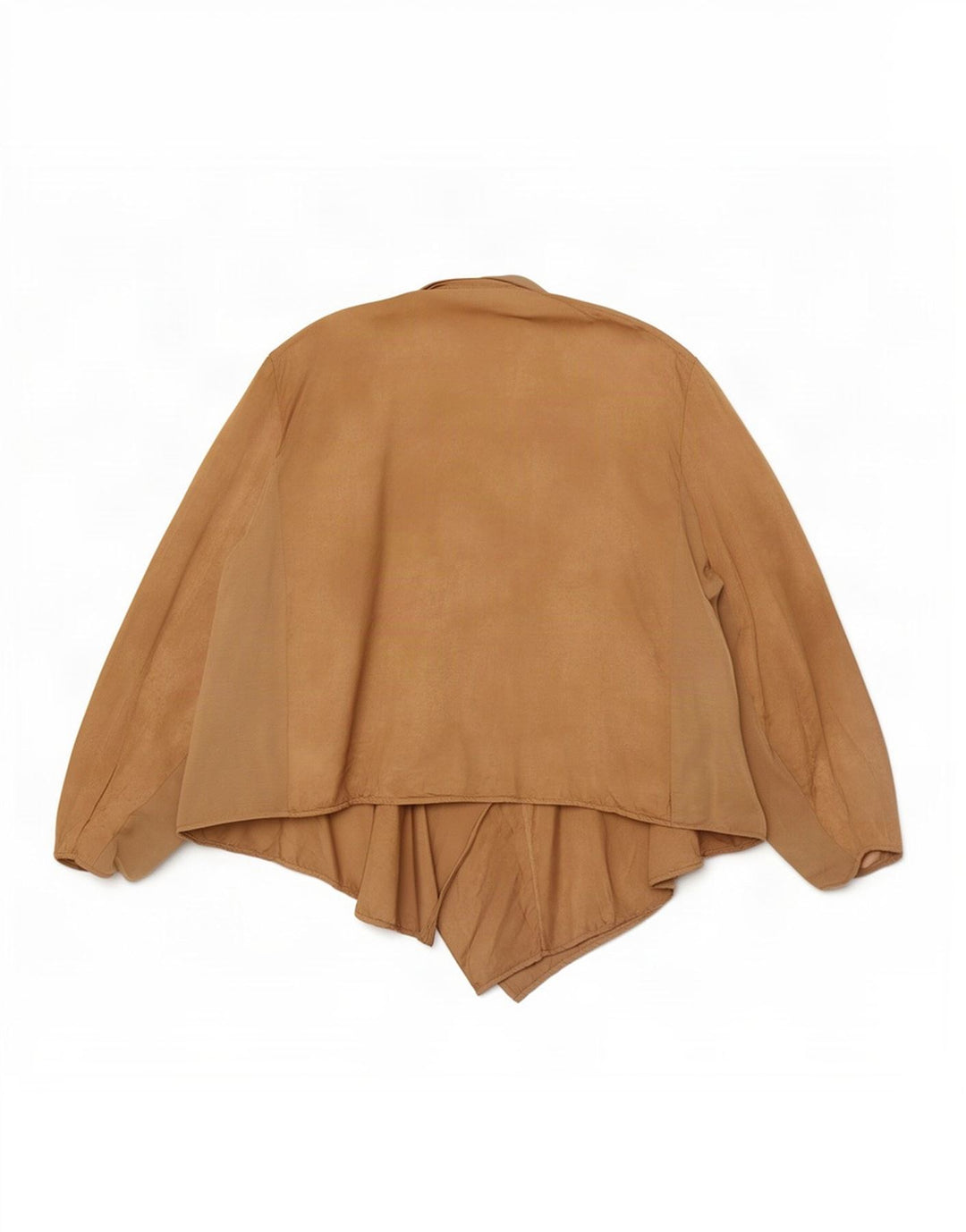 Marks & Spencer Womens Asymmetric Cardigan Top UK 24 4XL Beige Polyester