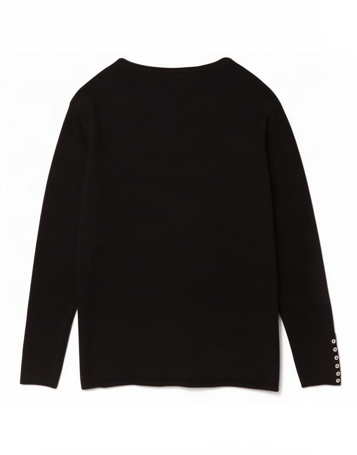 Zara Womens Cardigan Sweater UK 16 Large Black