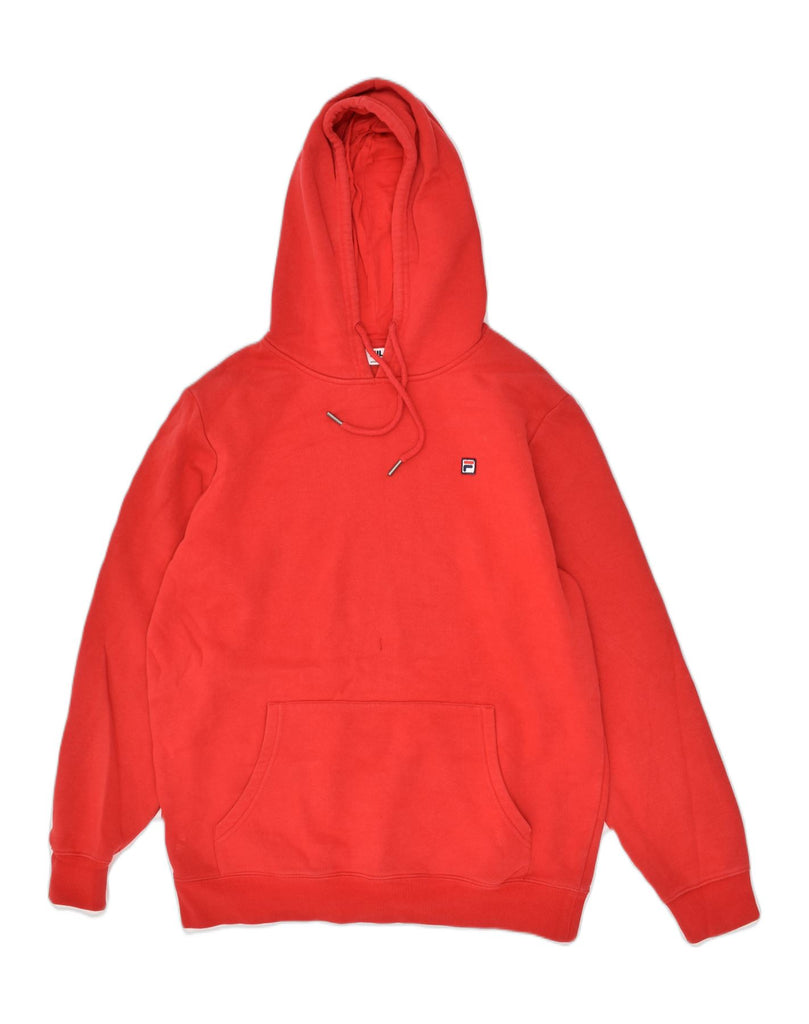 FILA Mens Hoodie Jumper Medium Red Cotton | Vintage Fila | Thrift | Second-Hand Fila | Used Clothing | Messina Hembry 