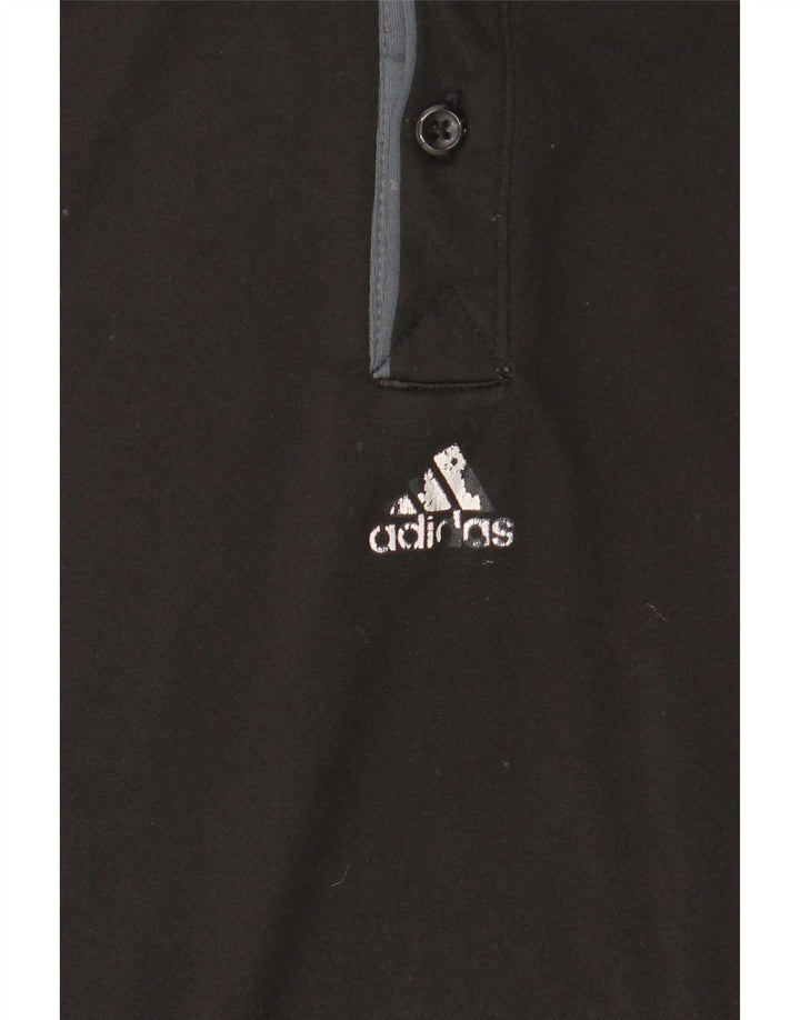 Adidas Mens Climacool Polo Shirt Medium Black Colourblock