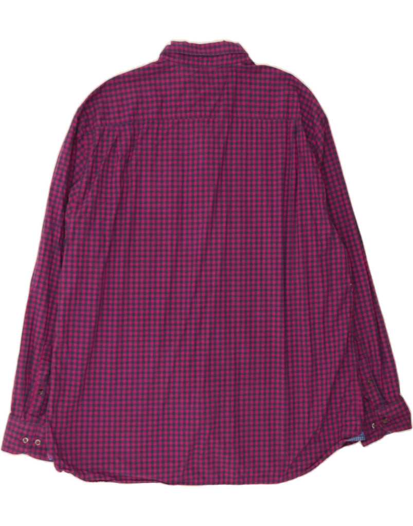 TOMMY BAHAMA Mens Shirt 3XL Purple Gingham Cotton Vintage Tommy Bahama and Second-Hand Tommy Bahama from Messina Hembry 