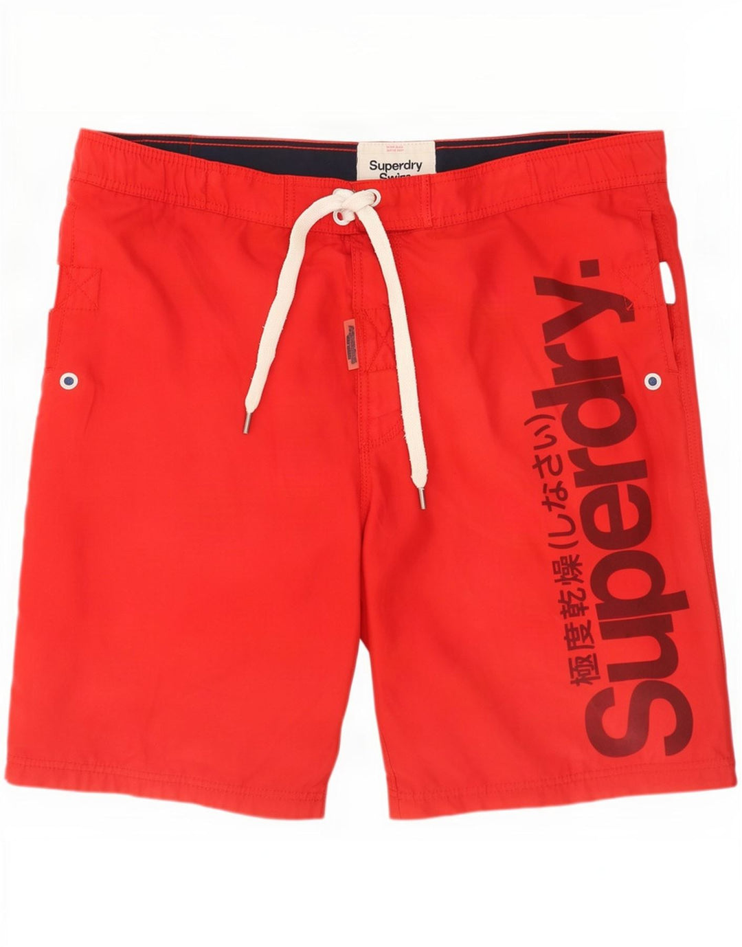 Superdry Mens Graphic Swimming Shorts XL Red Polyester