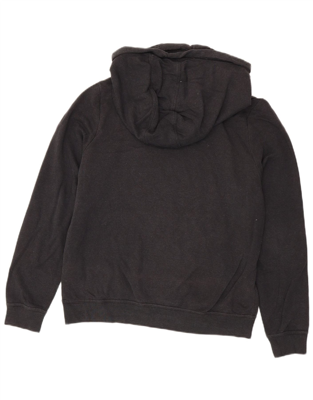 Nike Womens Hoodie Jumper UK 14 Medium Black Cotton