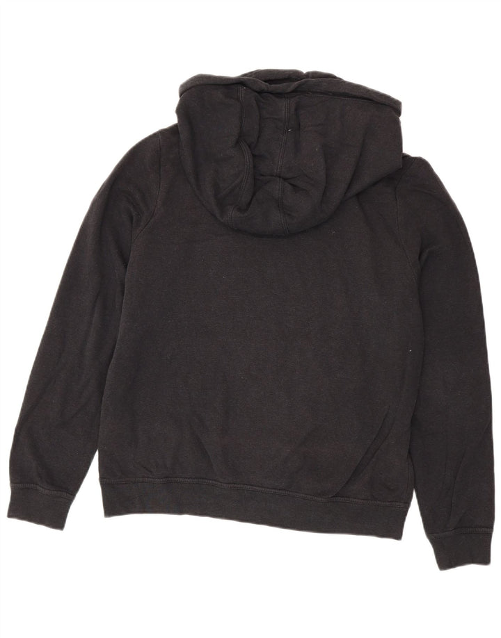 Nike Womens Hoodie Jumper UK 14 Medium Black Cotton