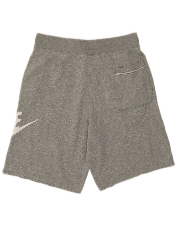 Nike Mens Graphic Sport Shorts Small Grey Cotton