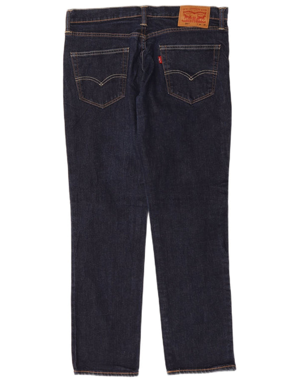Levi's Mens 511 Slim Jeans W34 L30 Navy Blue Cotton