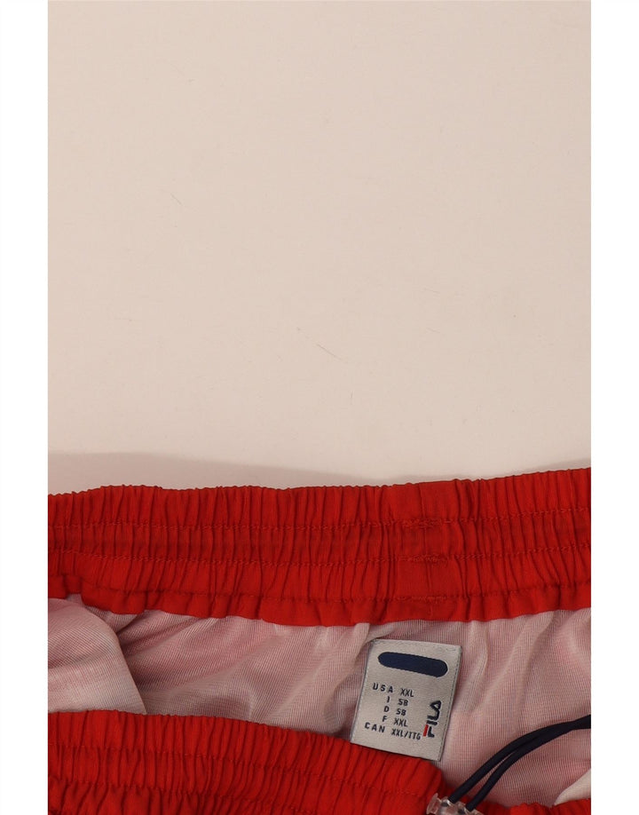 Fila Mens Swimming Shorts IT 58 2XL Red