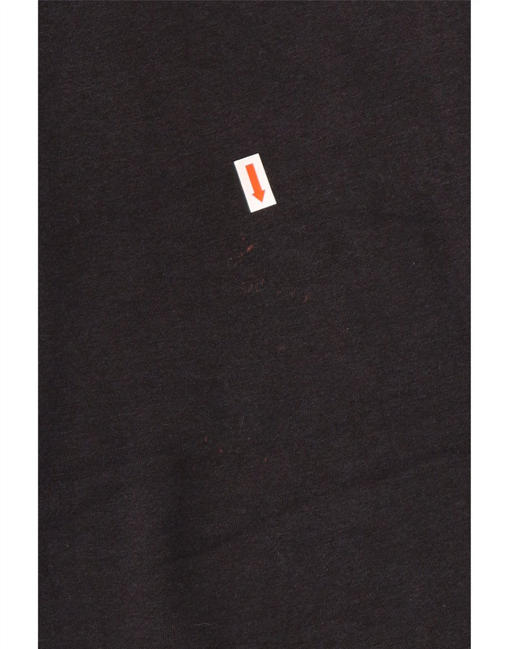 Nike Womens Graphic Tracksuit Trousers Joggers UK 6 XS Black Cotton Sports