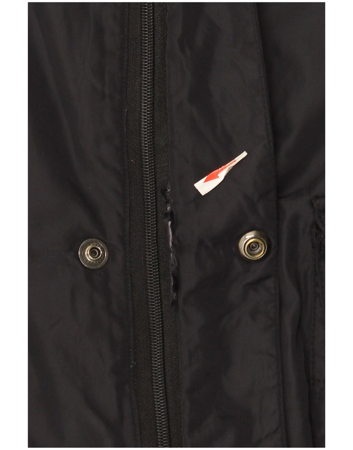 Hugo Boss Mens Overcoat IT 50 Large Black Polyamide