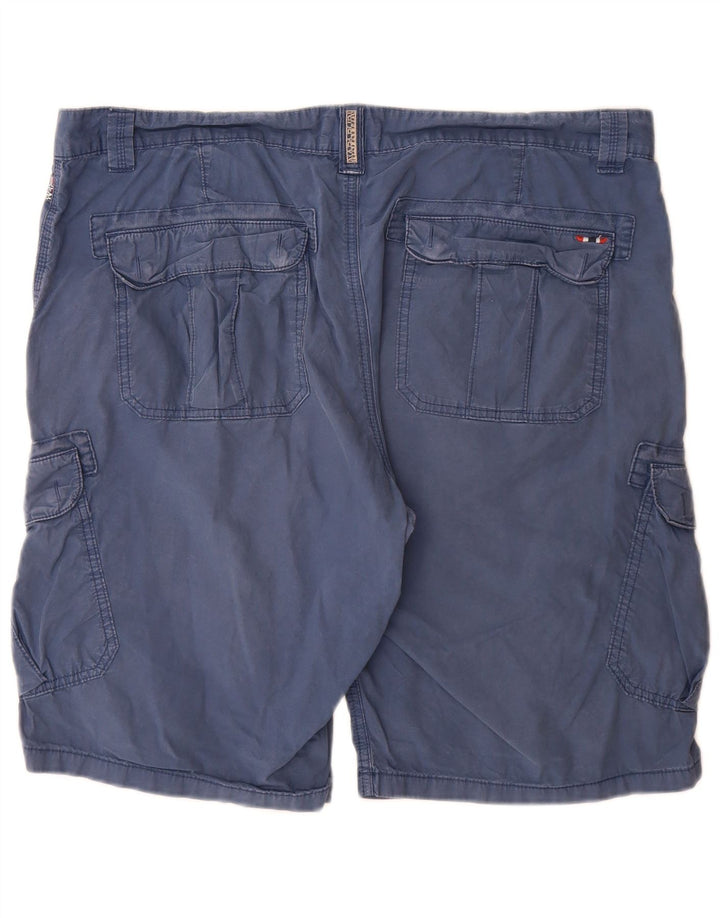 Napapijri Mens Cargo Shorts W38 XL Navy Blue