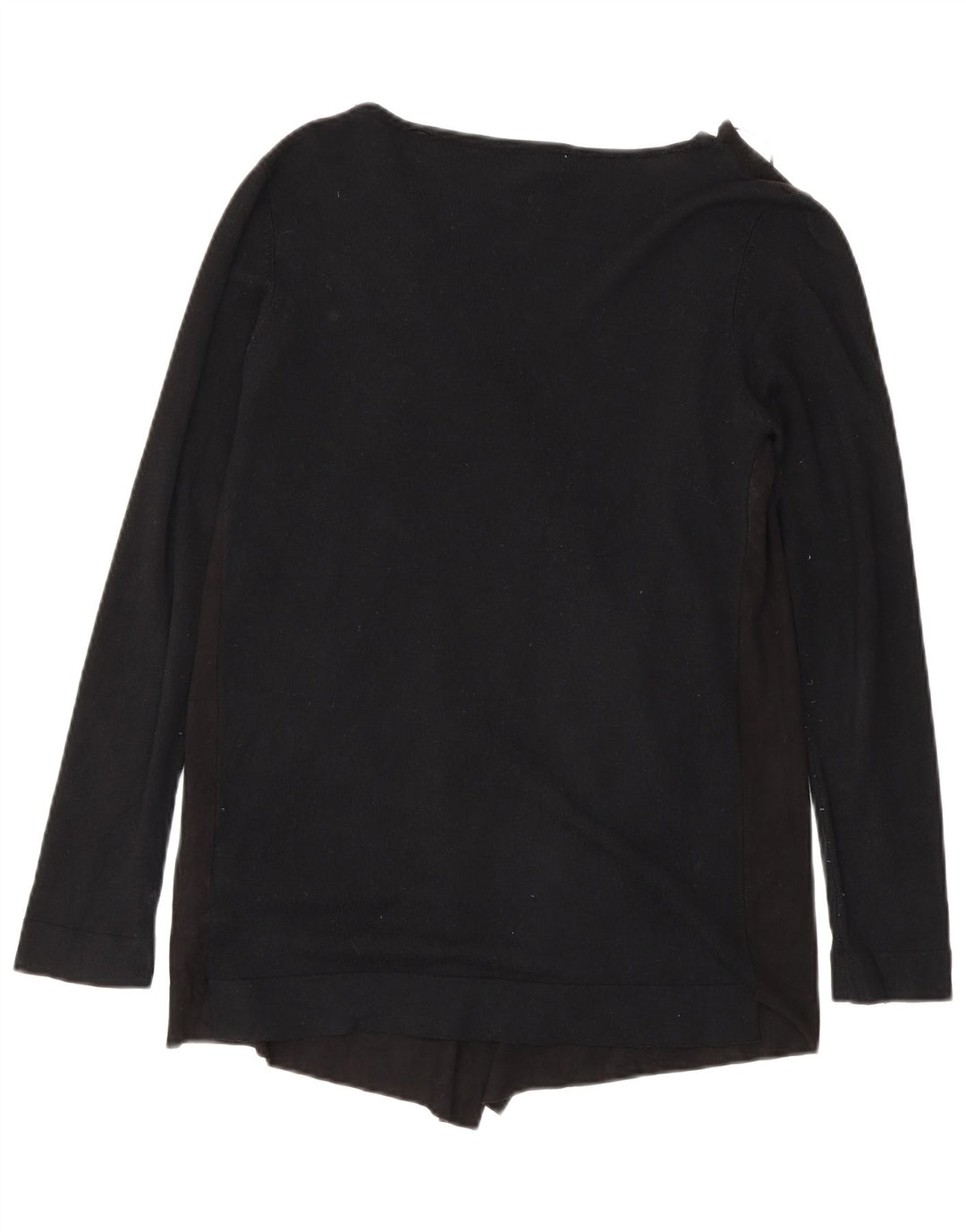 Zara Mens Open Cardigan Sweater UK 10 Small Black Viscose