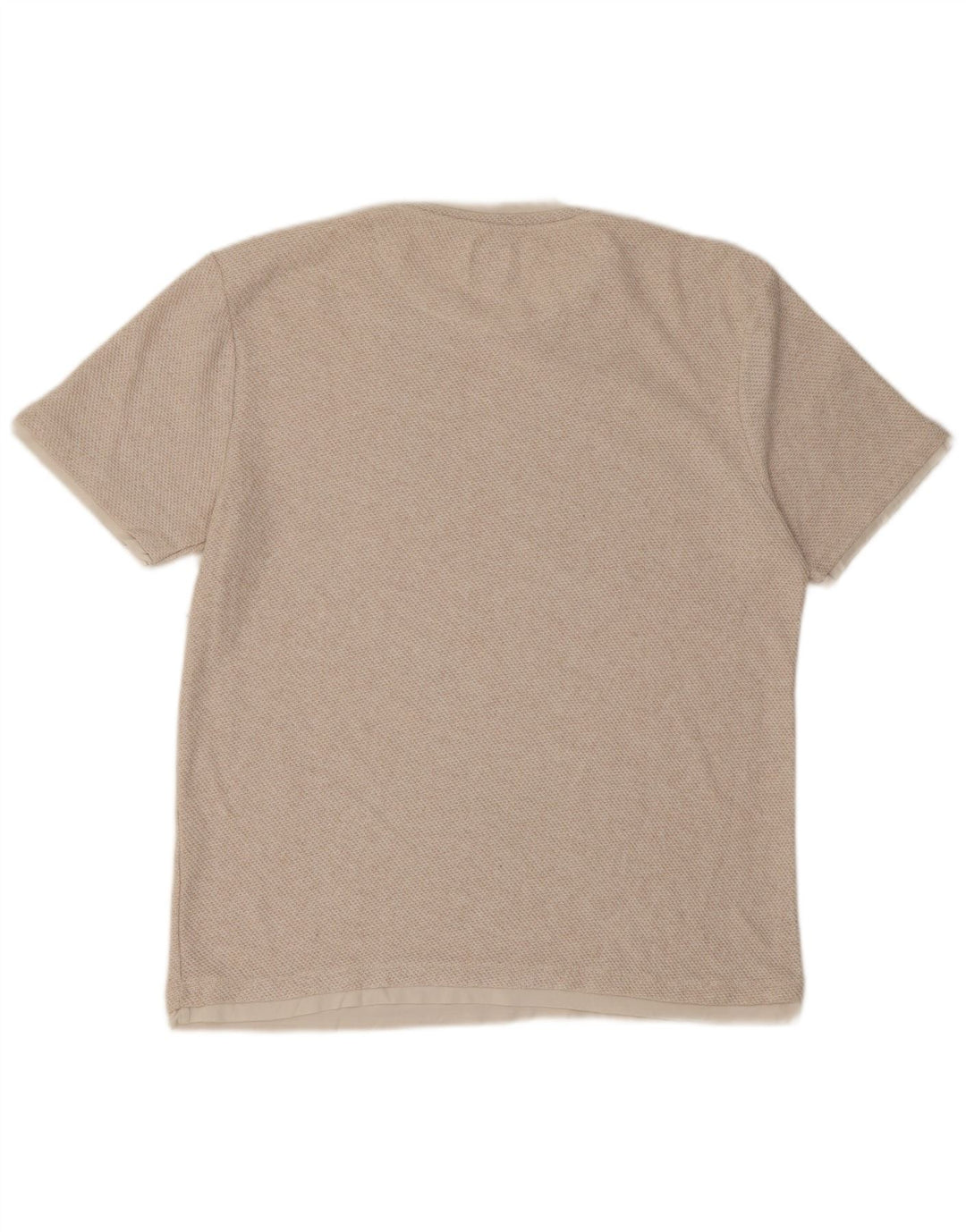 Zara Mens T-Shirt Top XL Beige