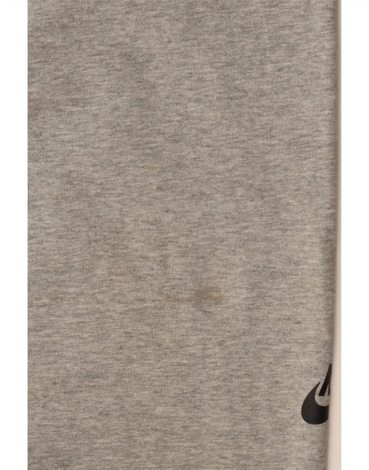 NIKE Womens Graphic Leggings UK 14 Large  Grey Cotton
