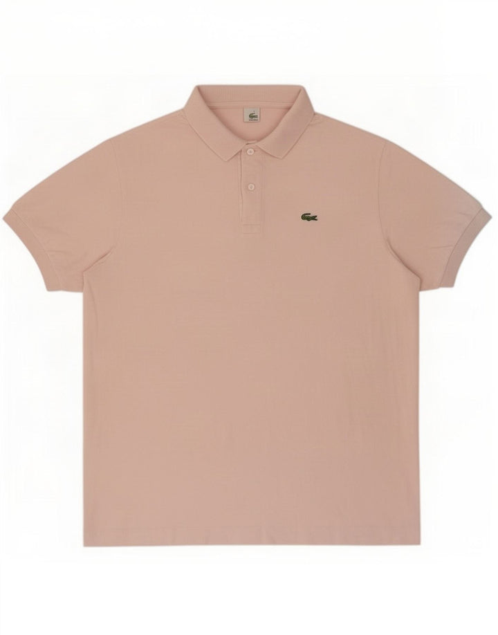 Lacoste Mens Polo Shirt Size 5 Large Pink