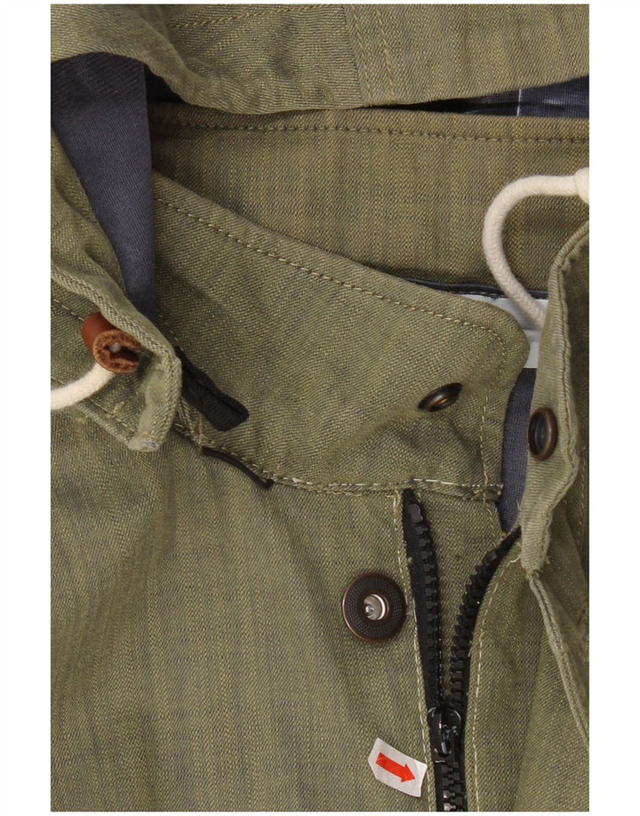 Timberland Mens Hooded Waterproof Jacket UK 46 3XL Khaki