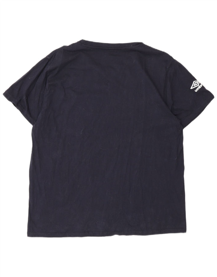 Umbro Mens Graphic T-Shirt Top 2XL Navy Blue