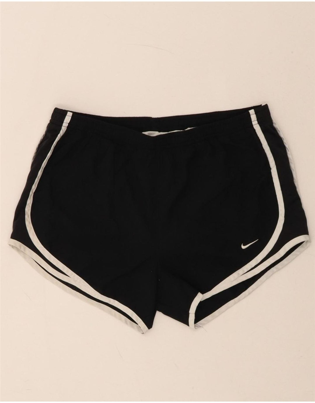 NIKE Womens Sport Shorts UK 14 Medium  Black Polyester Vintage Nike and Second-Hand Nike from Messina Hembry 