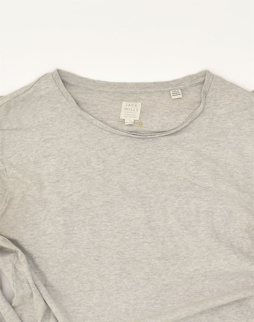 JACK WILLS Mens Top Long Sleeve Small Grey Cotton | Vintage Jack Wills | Thrift | Second-Hand Jack Wills | Used Clothing | Messina Hembry 