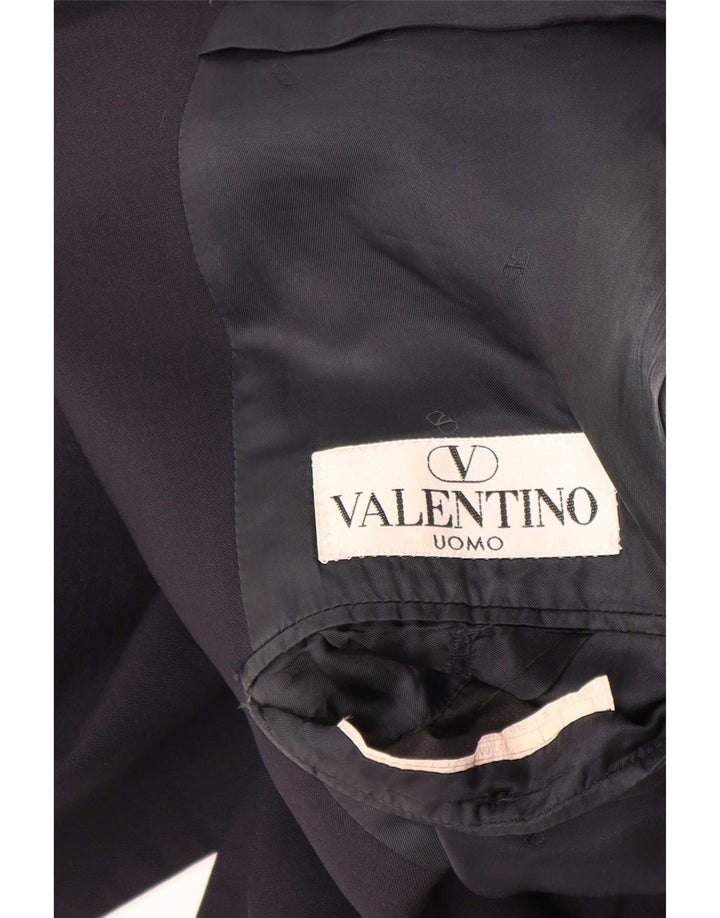 Valentino Mens 3 Button Blazer Jacket UK 40 Large Navy Blue