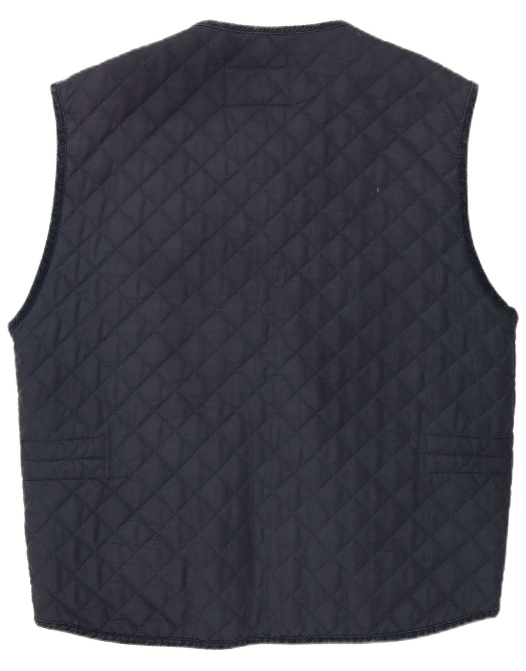 Armata Di Mare Mens Quilted Gilet IT 54 2XL Navy Blue Polyester