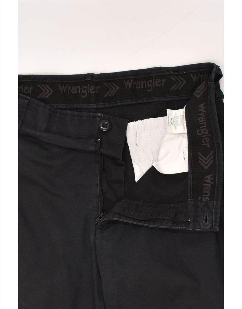 WRANGLER Mens Straight Chino Trousers W36 L30 Black Cotton | Vintage Wrangler | Thrift | Second-Hand Wrangler | Used Clothing | Messina Hembry 