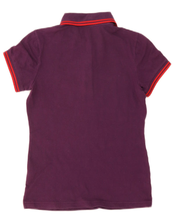 Fred Perry Womens Polo Shirt UK 10 Small Purple Cotton