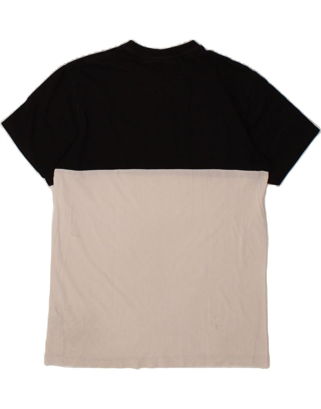 FILA Mens Graphic T-Shirt Top Small Black Colourblock Cotton Vintage Fila and Second-Hand Fila from Messina Hembry 