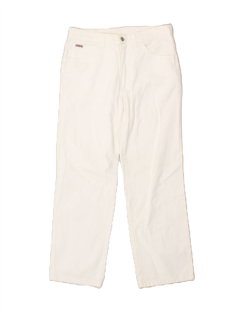 CARRERA Womens Straight Casual Trousers W30 L27  White Vintage Carrera and Second-Hand Carrera from Messina Hembry 