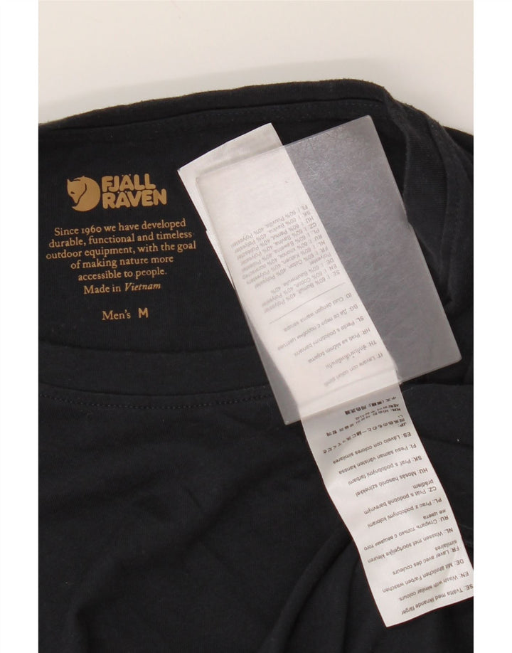 Fjall Raven Mens T-Shirt Top Medium Black Cotton