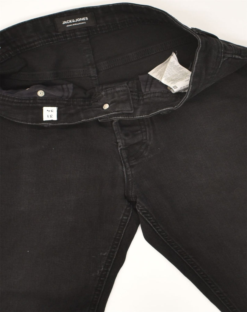 JACK & JONES Mens Slim Jeans W31 L34  Black Cotton | Vintage Jack & Jones | Thrift | Second-Hand Jack & Jones | Used Clothing | Messina Hembry 