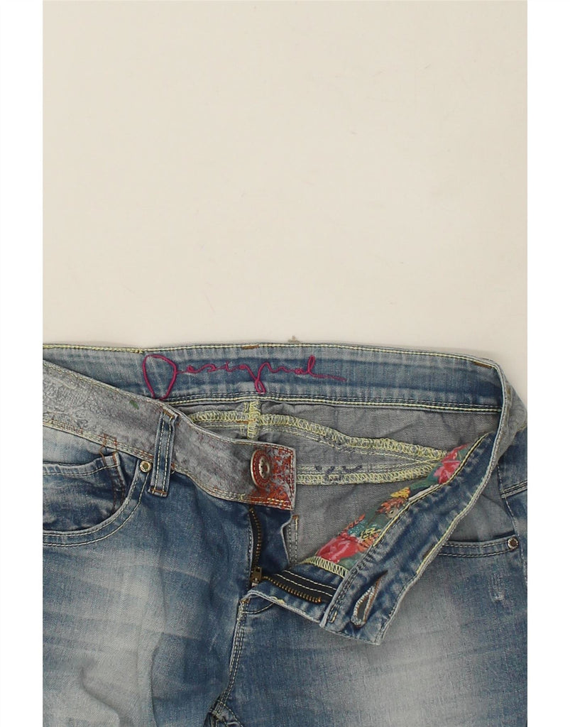 DESIGUAL Womens Slim Jeans W30 L26 Blue Vintage Desigual and Second-Hand Desigual from Messina Hembry 