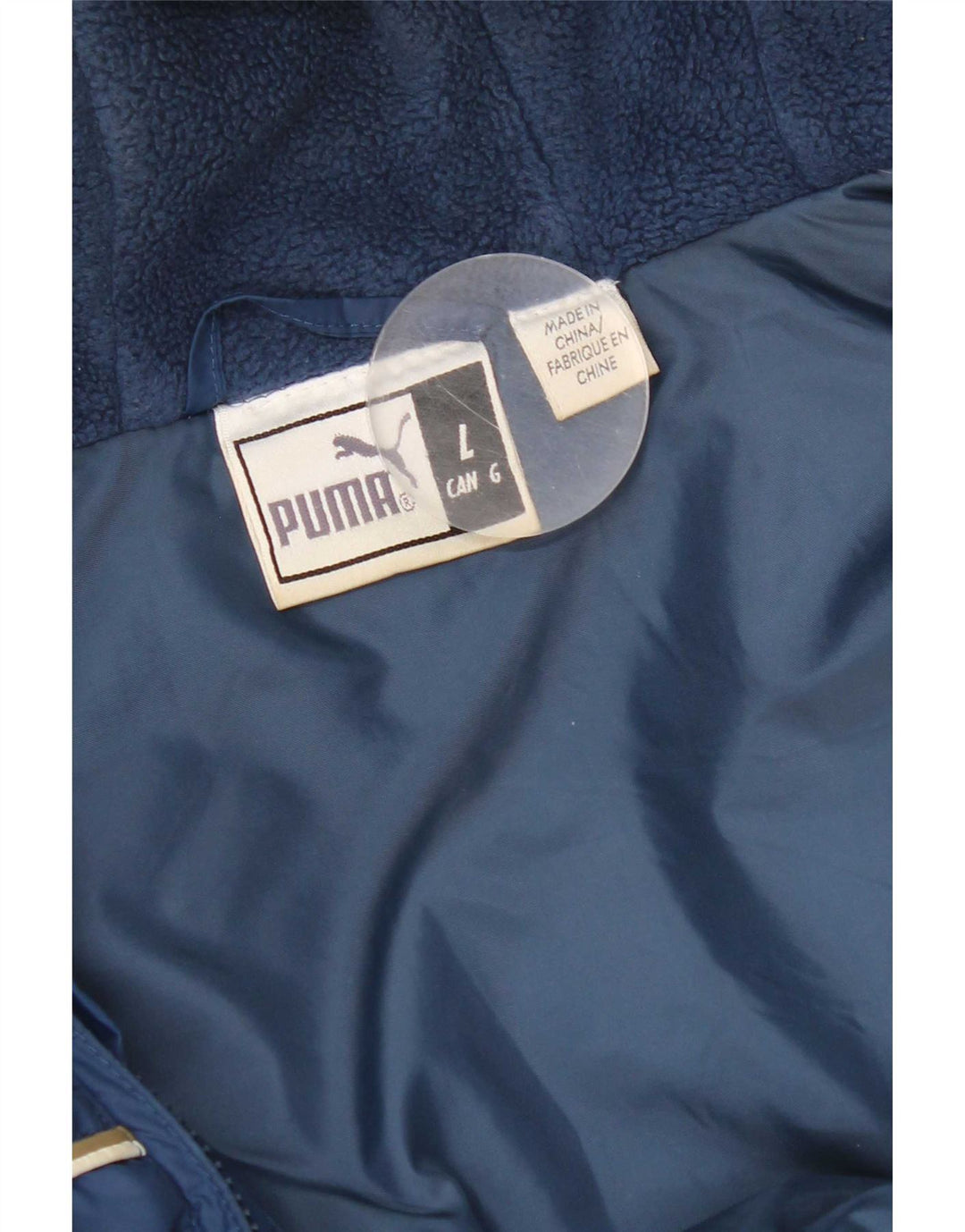 Puma Mens Hooded Windbreaker Jacket UK 40 Large Navy Blue